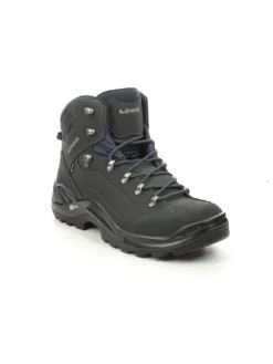 LOWA Outdoorschuhe^Leder-Wanderschuhe "Renegade GTX Mid" in Schwarz