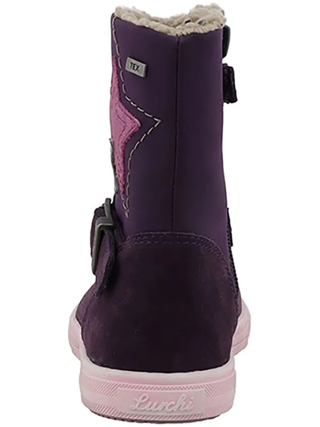 Leder-Winterboots "Baila" in Lila>Lurchi Discount