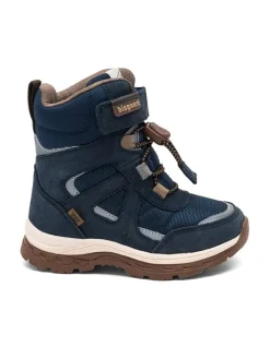 Leder-Winterboots "Bruce" in Dunkelblau>bisgaard Discount