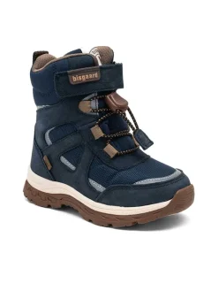 Leder-Winterboots "Bruce" in Dunkelblau>bisgaard Discount