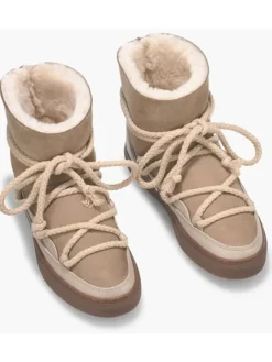 Leder-Winterboots "Classic" in Beige>INUIKII Best
