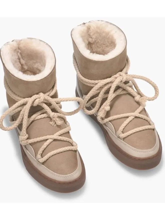Leder-Winterboots "Classic" in Beige>INUIKII Best