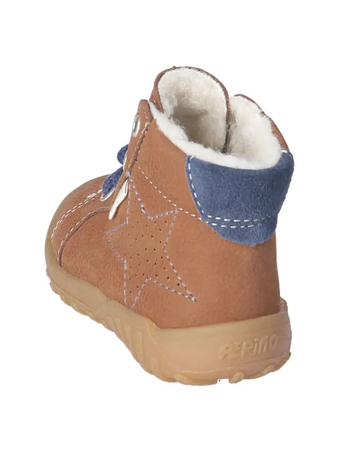 Leder-Winterboots "Denny" in Hellbraun>PEPINO Outlet