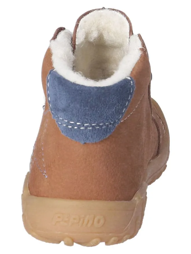Leder-Winterboots "Denny" in Hellbraun>PEPINO Outlet