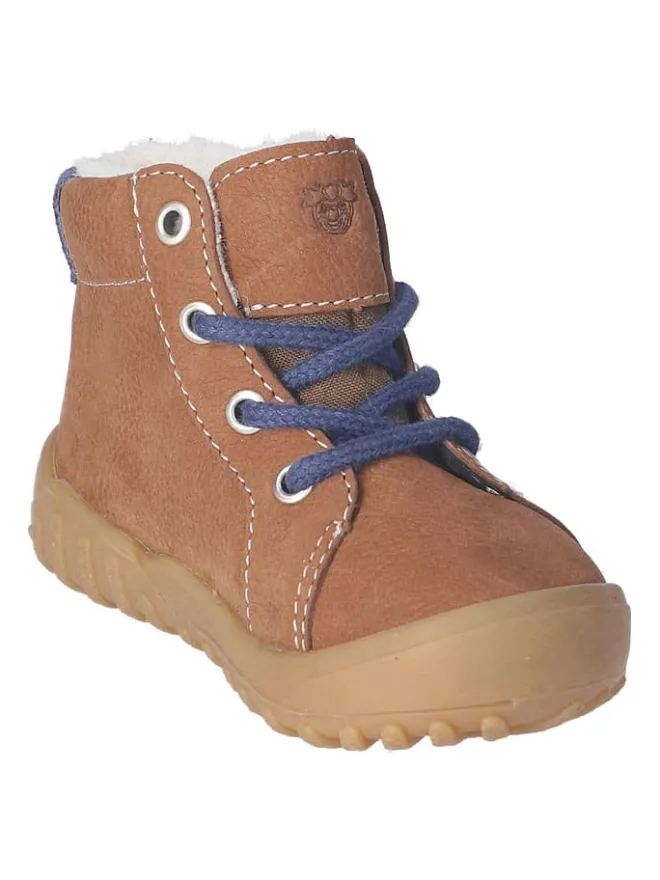 Leder-Winterboots "Denny" in Hellbraun>PEPINO Outlet