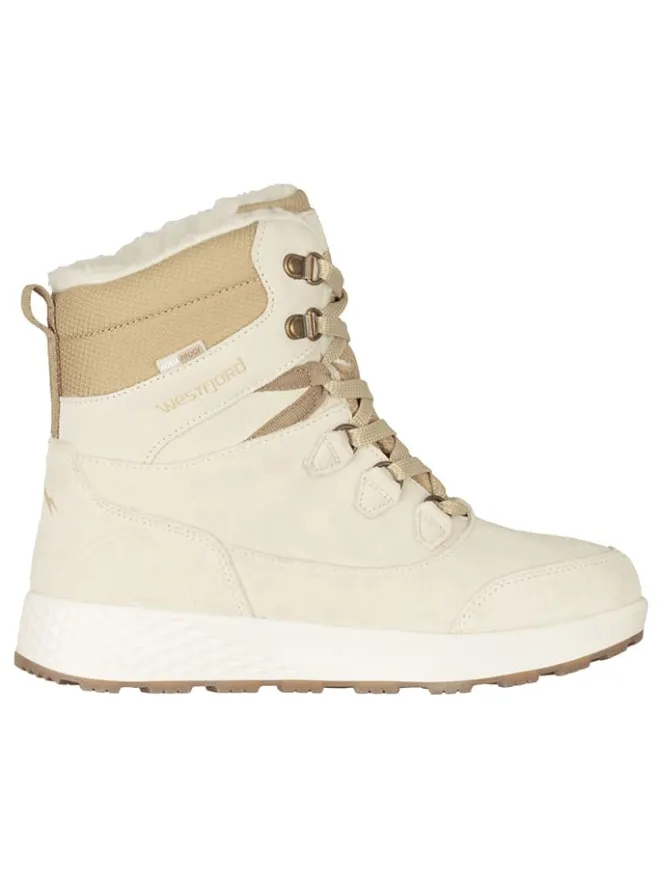 Leder-Winterboots "Eldfjall" in Beige>Westfjord Clearance