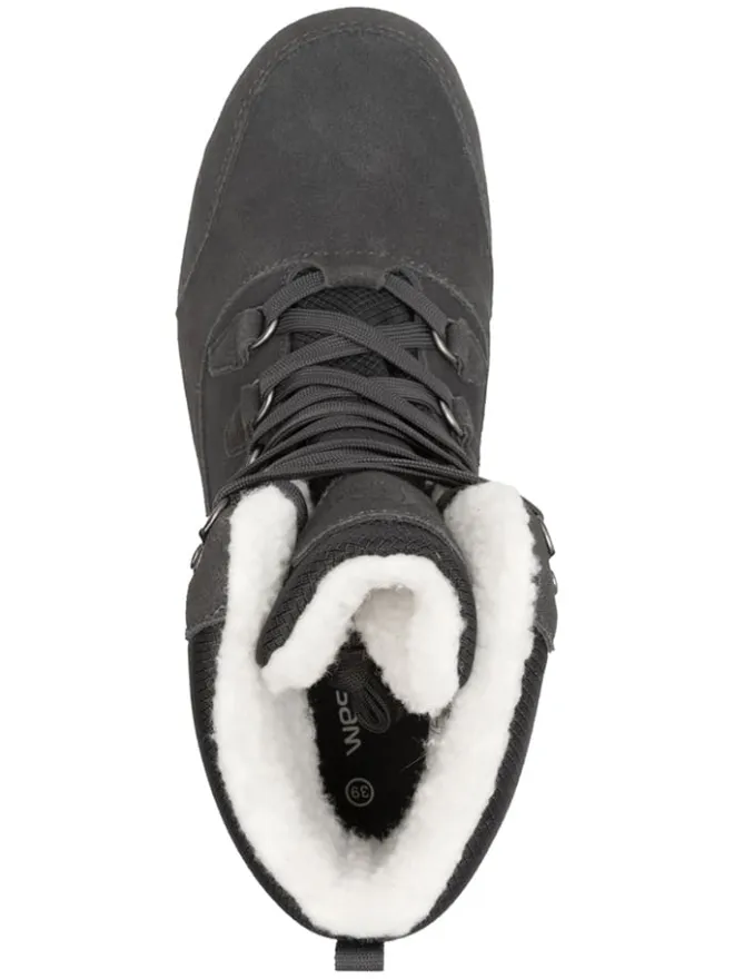 Leder-Winterboots "Eldfjall" in Grau>Westfjord New