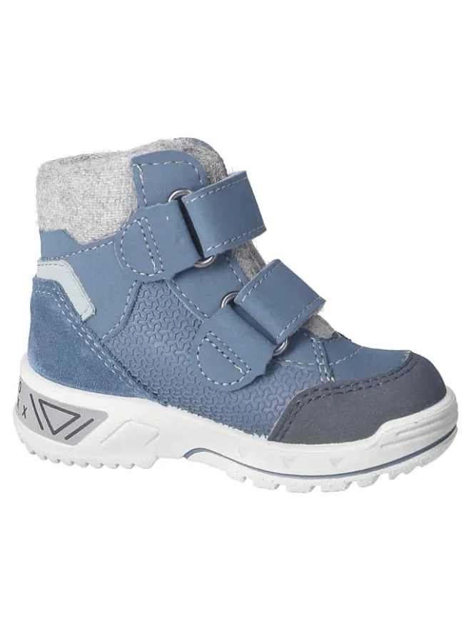 PEPINO Stiefel & Boots^Leder-Winterboots "Finn" in Blau