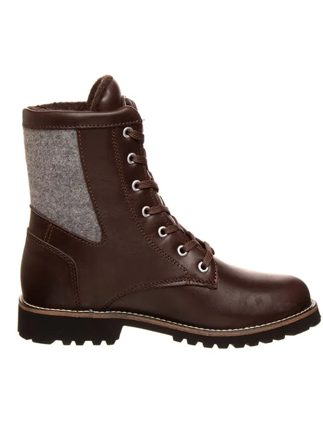 Leder-Winterboots "Frieda GTX" in Braun/ Grau>DACHSTEIN Discount