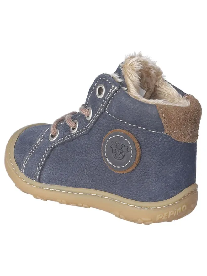Leder-Winterboots "Georgie" in Dunkelblau>PEPINO Outlet