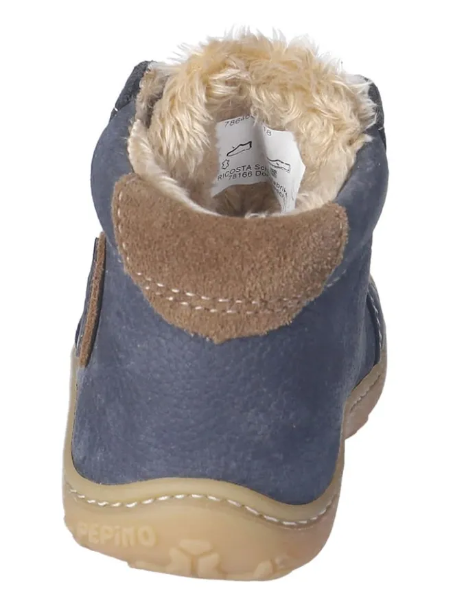Leder-Winterboots "Georgie" in Dunkelblau>PEPINO Outlet