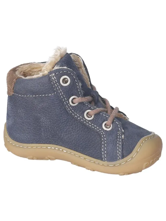 Leder-Winterboots "Georgie" in Dunkelblau>PEPINO Outlet