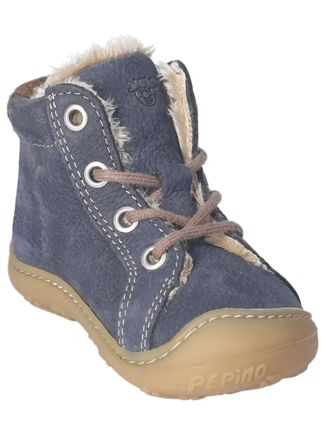 Leder-Winterboots "Georgie" in Dunkelblau>PEPINO Outlet