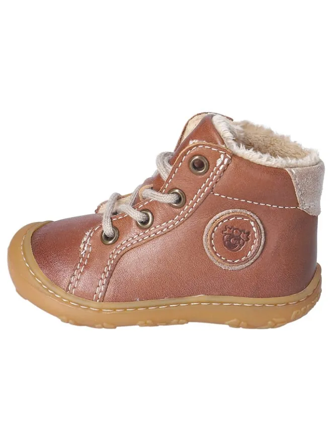 Leder-Winterboots "Georgie" in Hellbraun>PEPINO Clearance