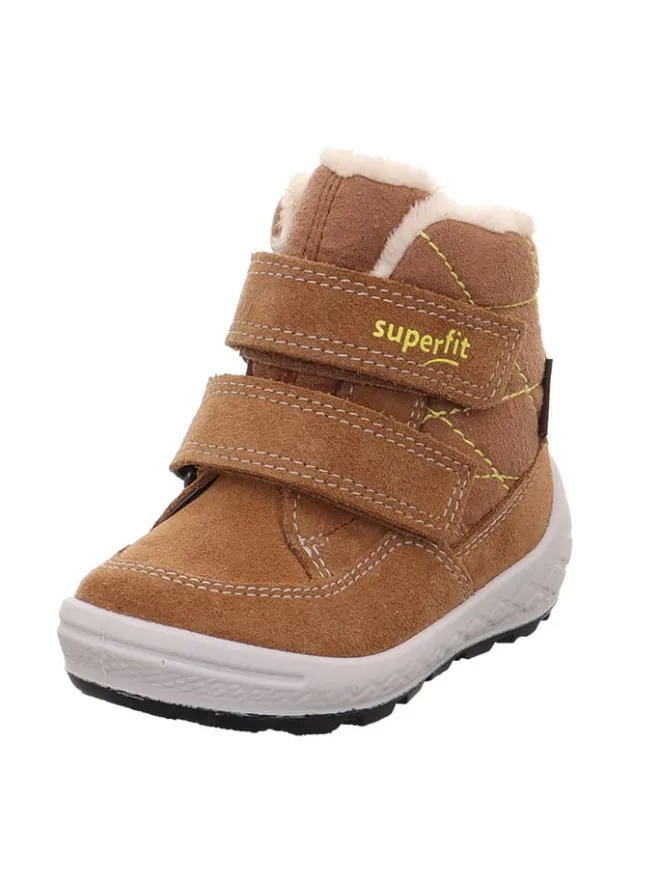 Leder-Winterboots "Groovy 2.0" in Hellbraun>superfit