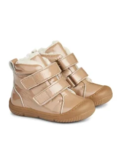 Leder-Winterboots in Beige>Wheat Online