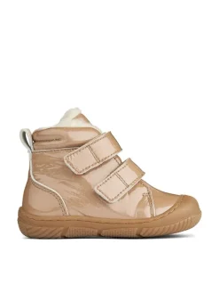 Leder-Winterboots in Beige><noscript><img width=