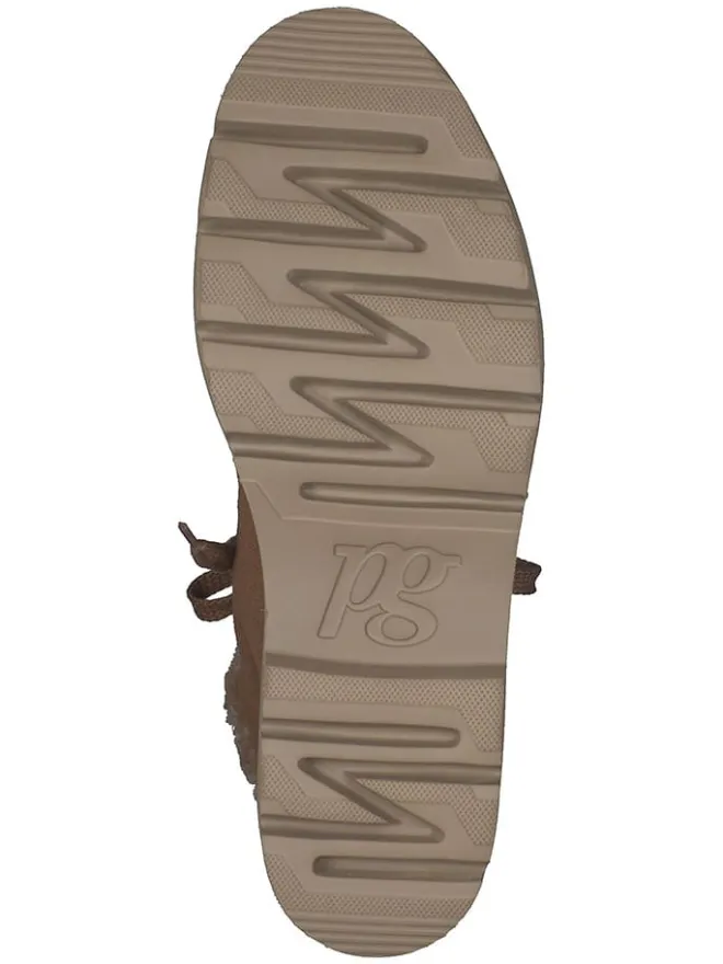 Leder-Winterboots in Braun>Paul Green Clearance