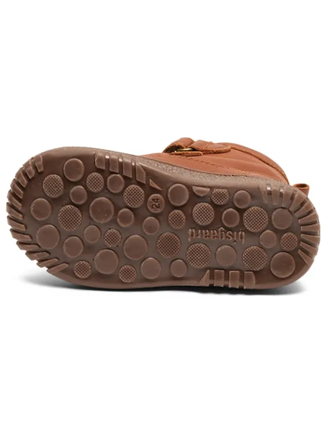 Leder-Winterboots in Hellbraun>bisgaard