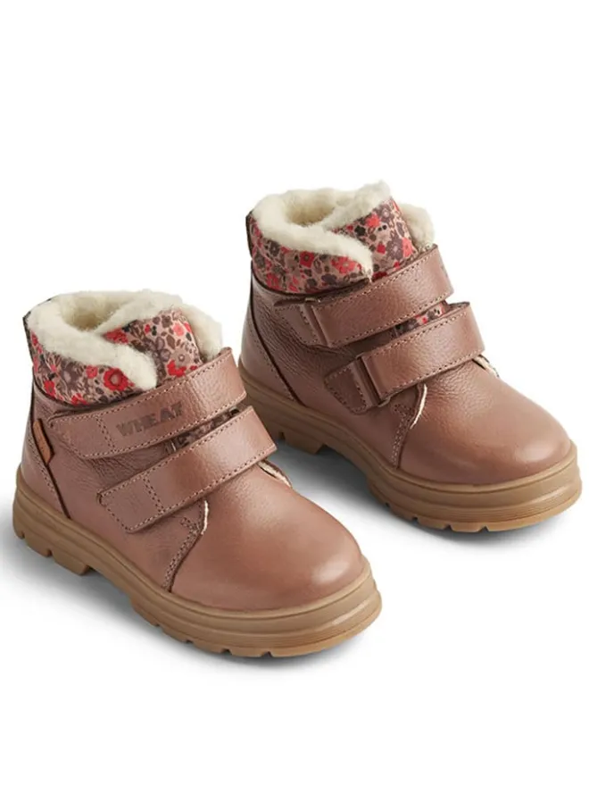 Leder-Winterboots in Hellbraun>Wheat Clearance