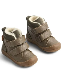 Wheat Stiefel & Boots^Leder-Winterboots in Khaki