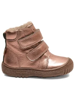 Leder-Winterboots in Rosegold><noscript><img width=