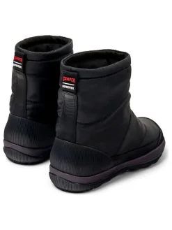 Leder-Winterboots in Schwarz><noscript><img width=