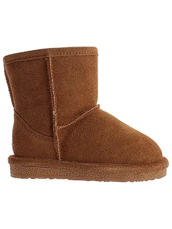 NICEBAY Stiefel & Boots^Leder-Winterboots "Luna" in Hellbraun