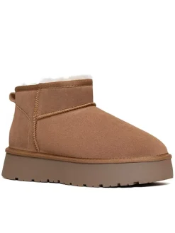 Gooce Stiefel & Boots^Leder-Winterboots "Mindy" in Hellbraun
