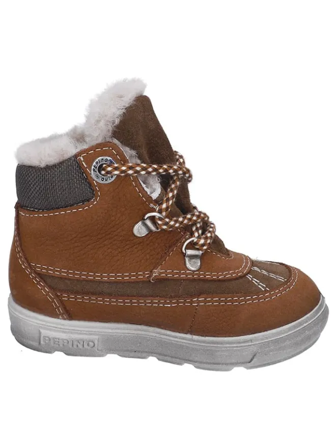 Leder-Winterboots "Paolo" in Hellbraun>PEPINO Best