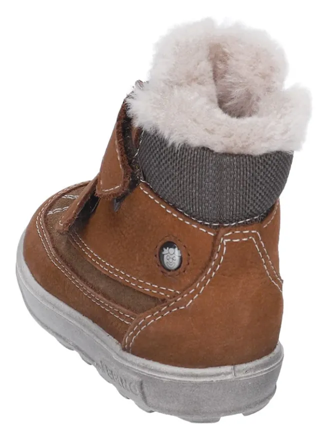 Leder-Winterboots "Pedro" in Hellbraun>PEPINO Discount