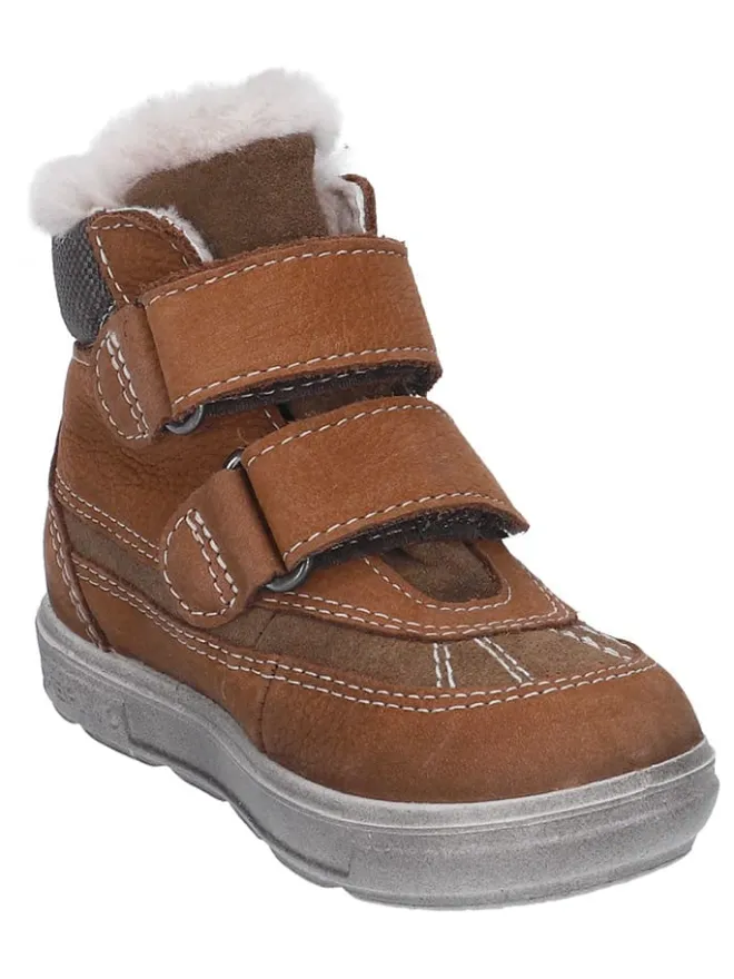 Leder-Winterboots "Pedro" in Hellbraun>PEPINO Discount