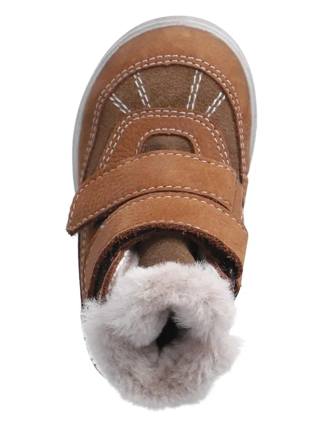 Leder-Winterboots "Pedro" in Hellbraun>PEPINO Discount