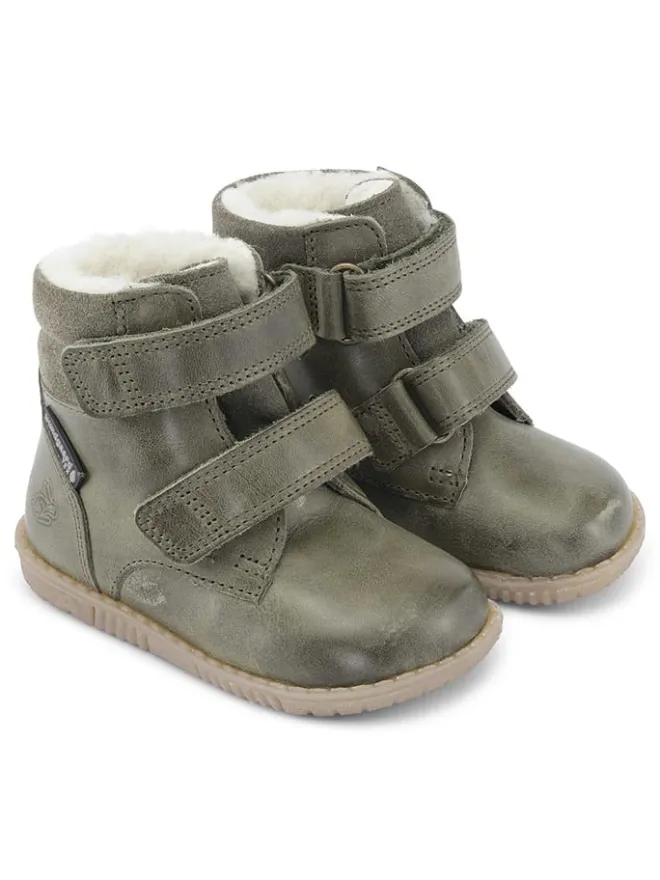 Leder-Winterboots "Rabbit" in Khaki>Bundgaard Discount