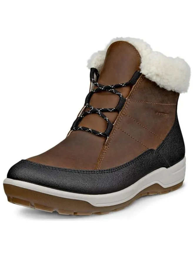 Leder-Winterboots "Trace Lite" in Hellbraun/ Schwarz>Ecco