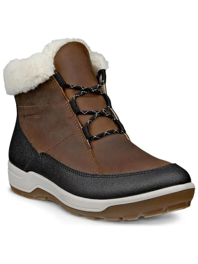 Leder-Winterboots "Trace Lite" in Hellbraun/ Schwarz>Ecco