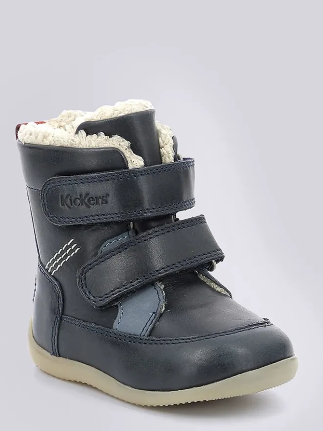 Leder-Winterstiefel "Bamakratch" in Dunkelblau>Kickers Clearance