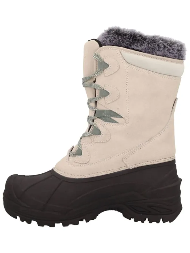 Leder-Winterstiefel "Borhea" in Beige>cmp New
