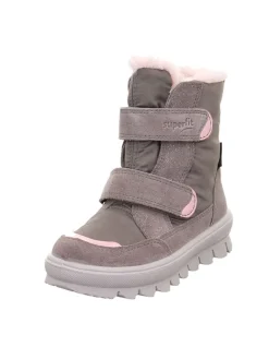 Leder-Winterstiefel "Flavia" in Grau/ Rosa>superfit Best