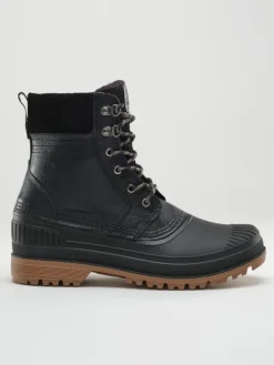Kamik Stiefel & Boots^Leder-Winterstiefel "Hemlock" in Schwarz