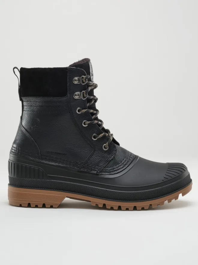 Kamik Stiefel & Boots^Leder-Winterstiefel "Hemlock" in Schwarz