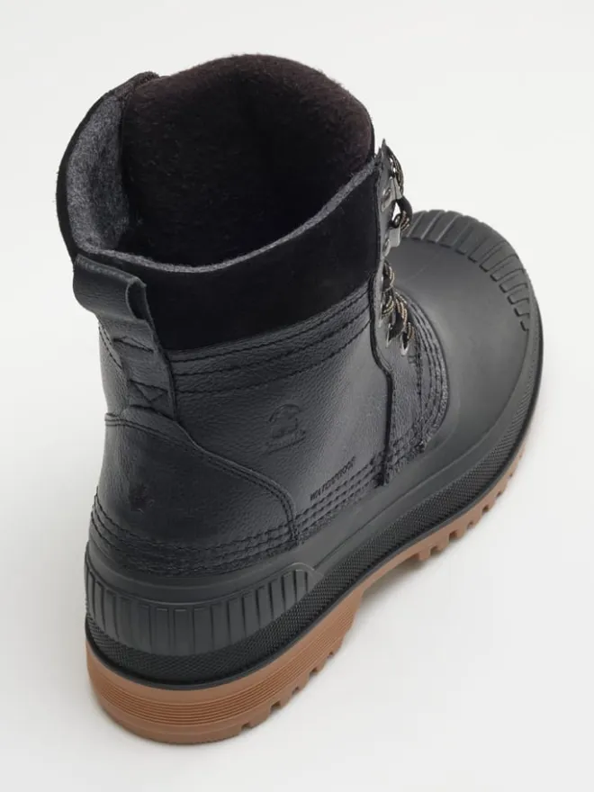 Kamik Stiefel & Boots^Leder-Winterstiefel "Hemlock" in Schwarz