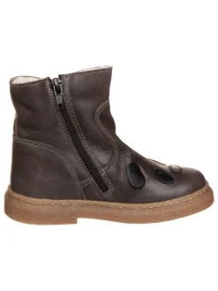 kmins Stiefel & Boots·Stiefel^Leder-Winterstiefel in Anthrazit
