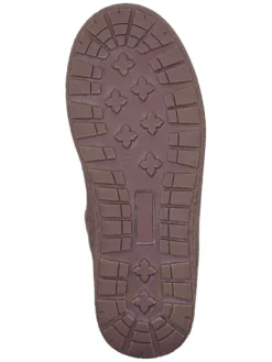 Leder-Winterstiefel in Beige/ Altrosa><noscript><img width=