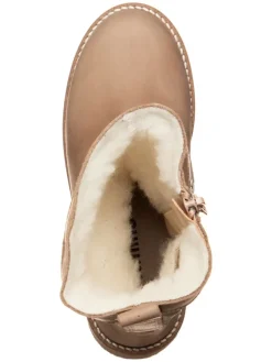 kmins Stiefel & Boots·Stiefel^Leder-Winterstiefel in Beige/ Gold