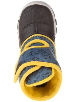 Leder-Winterstiefel in Blau><noscript><img width=