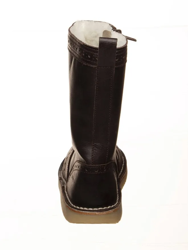 POM POM Stiefel & Boots·Stiefel^Leder-Winterstiefel in Braun
