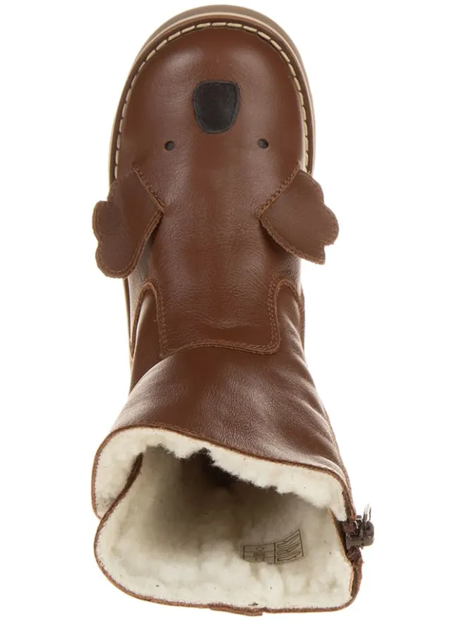 Leder-Winterstiefel in Braun>El Naturalista New