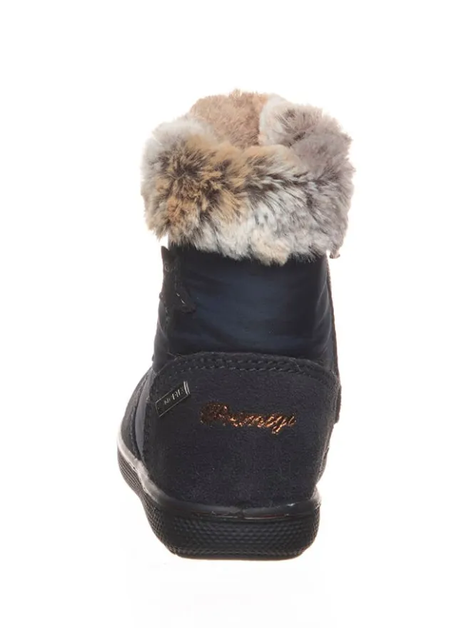 Leder-Winterstiefel in Dunkelblau>Primigi Online
