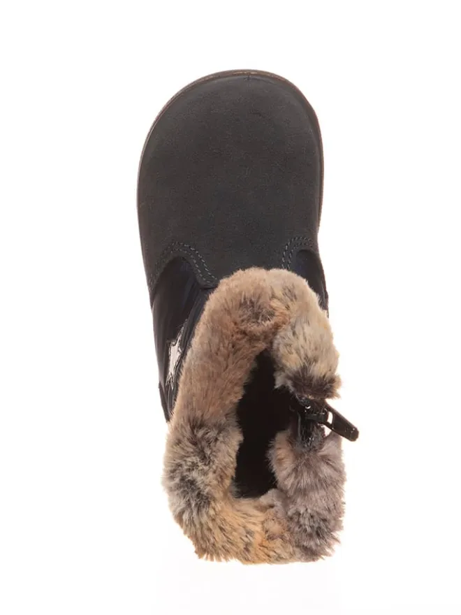 Leder-Winterstiefel in Dunkelblau>Primigi Online